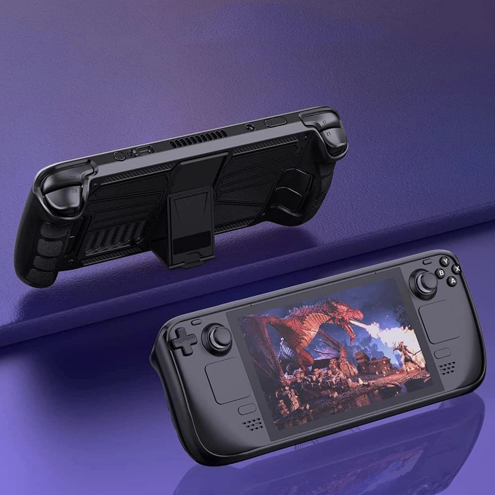 Case Tech-Protect Defense Valve Steam Deck LCD / OLED Schwarz/Klar - 4