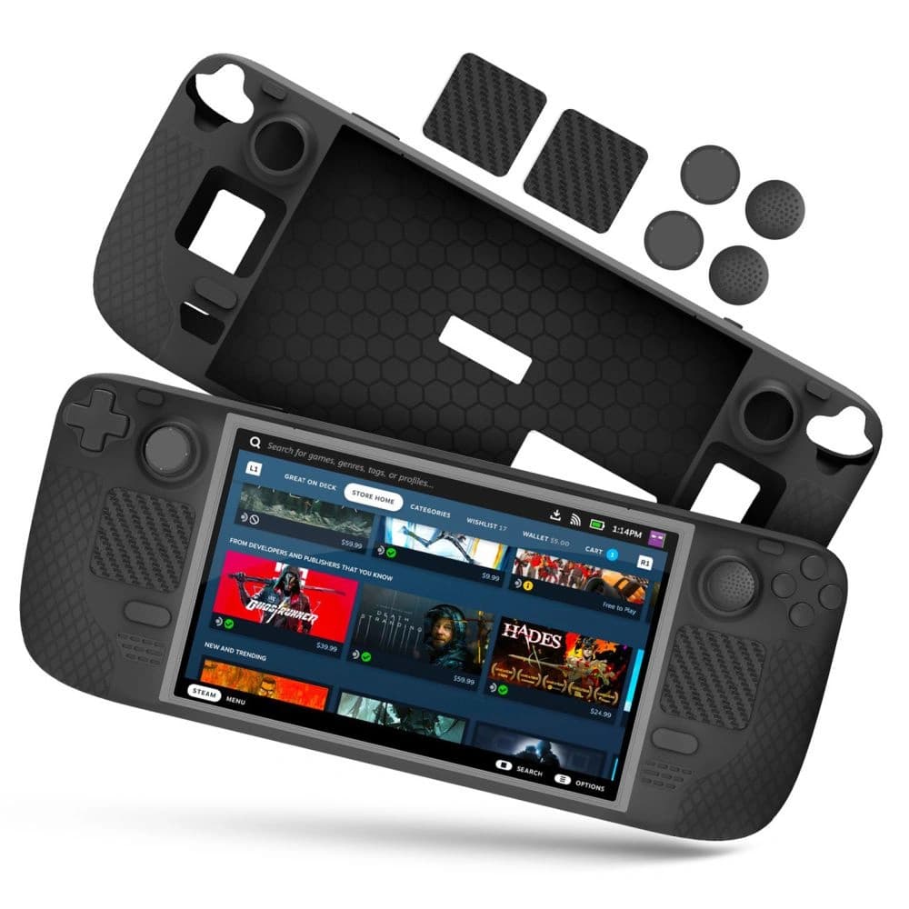 Case Tech-Protect Icon Valve Steam Deck LCD / OLED Schwarz - 1