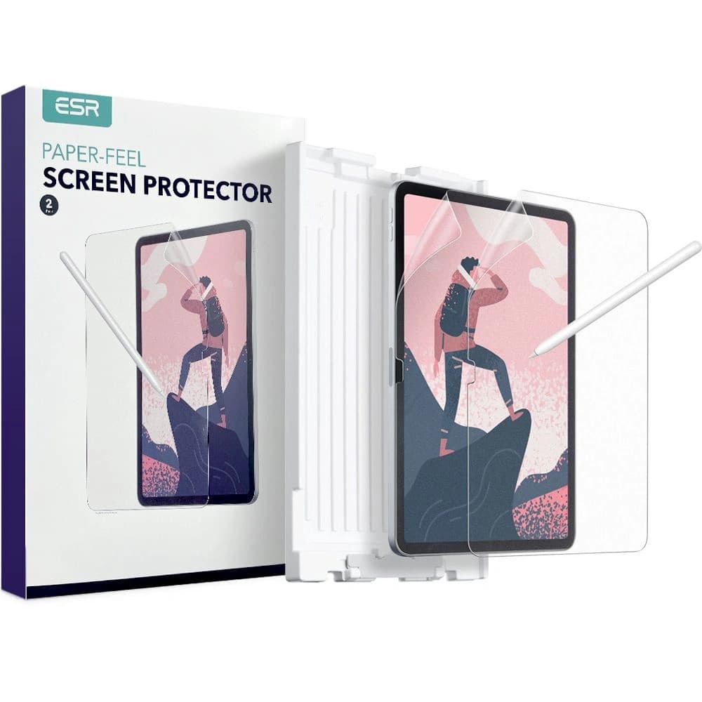 ESR Paper Feel Screen Protector Apple iPad 10.9" 2022 / 11" 2025 Matte Clear [2 PACK] - 1