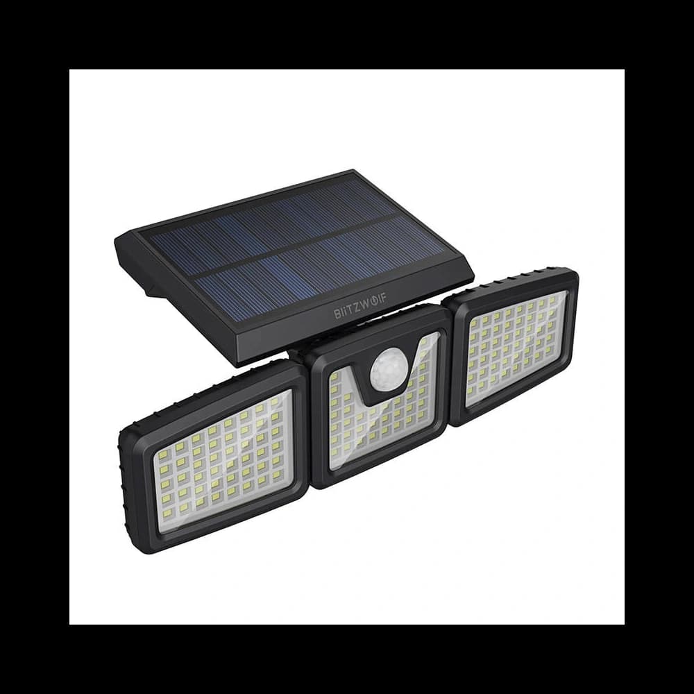 Außen-Solar-LED-Lampe Blitzwolf BW-OLT9 mit Bewegungs- und Dämmerungssensor. - 1