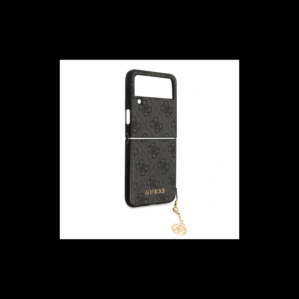 Case Guess GUHCZF4GF4GGR F721 Samsung Galaxy Z Flip 4 grau/grey hardcase 4G Charms Collection - 3