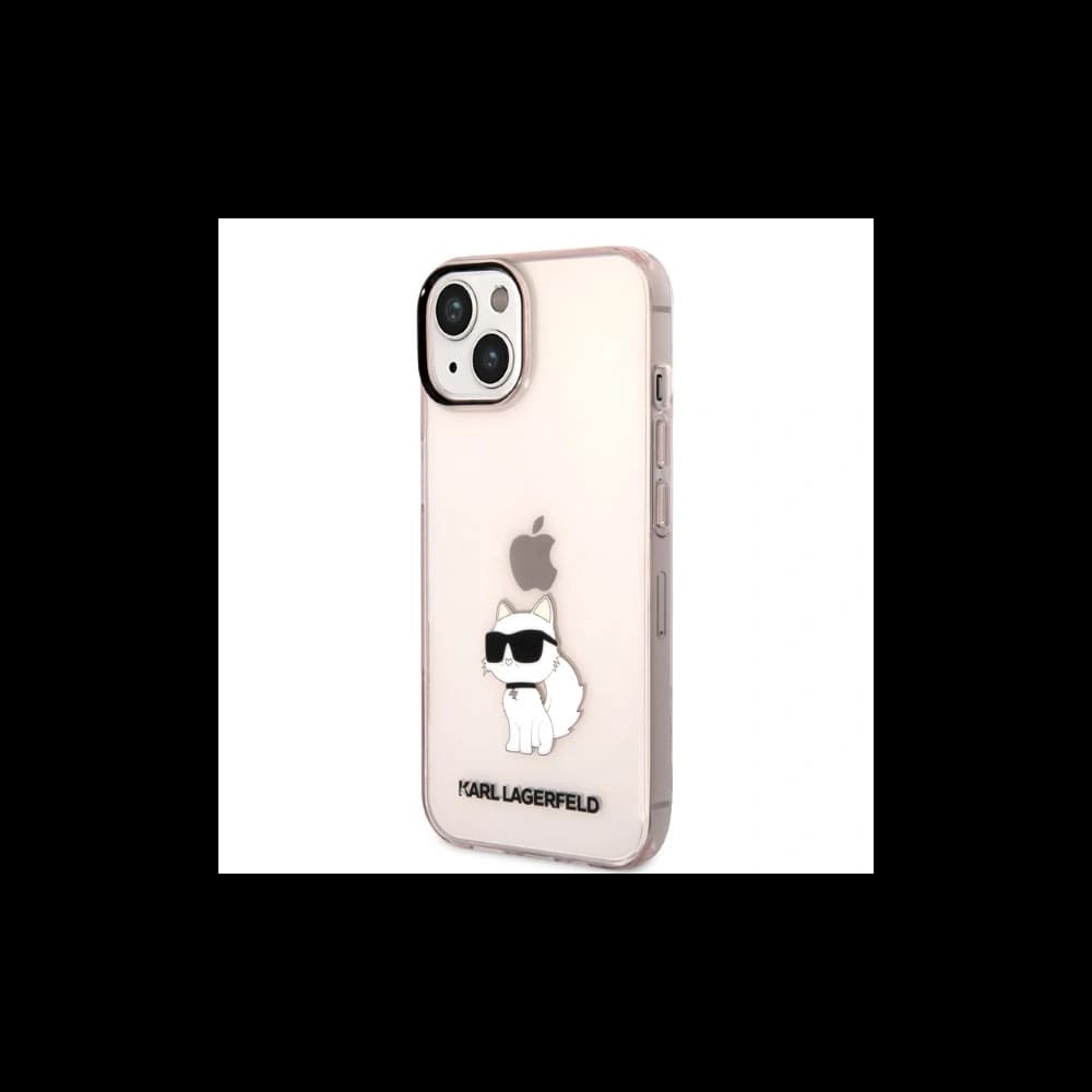 Case Karl Lagerfeld KLHCP14SHNCHTCP Apple iPhone 14 rosa/pink Hardcase Ikonik Choupette - 2