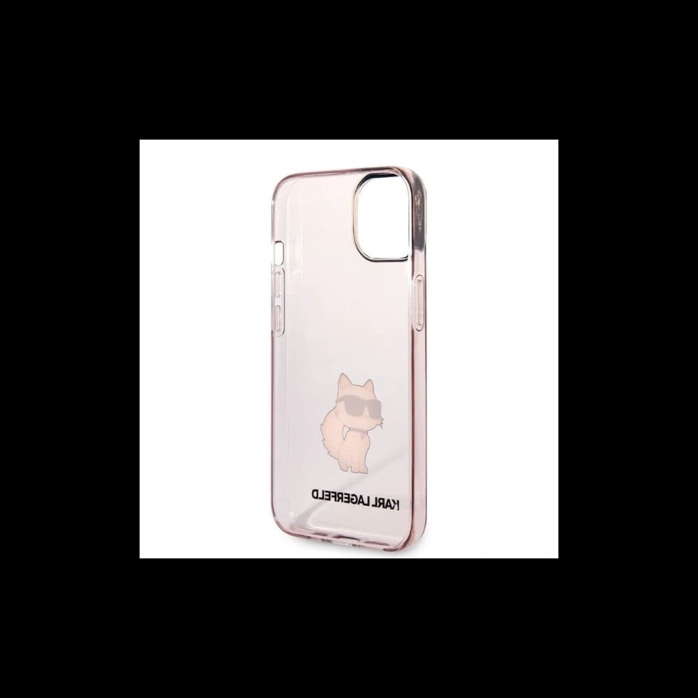 Case Karl Lagerfeld KLHCP14SHNCHTCP Apple iPhone 14 rosa/pink Hardcase Ikonik Choupette - 7