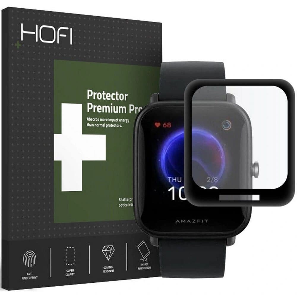 Hybriedglas Hofi Hybrid Pro+ Xiaomi Amazfit Bip U Black - 1