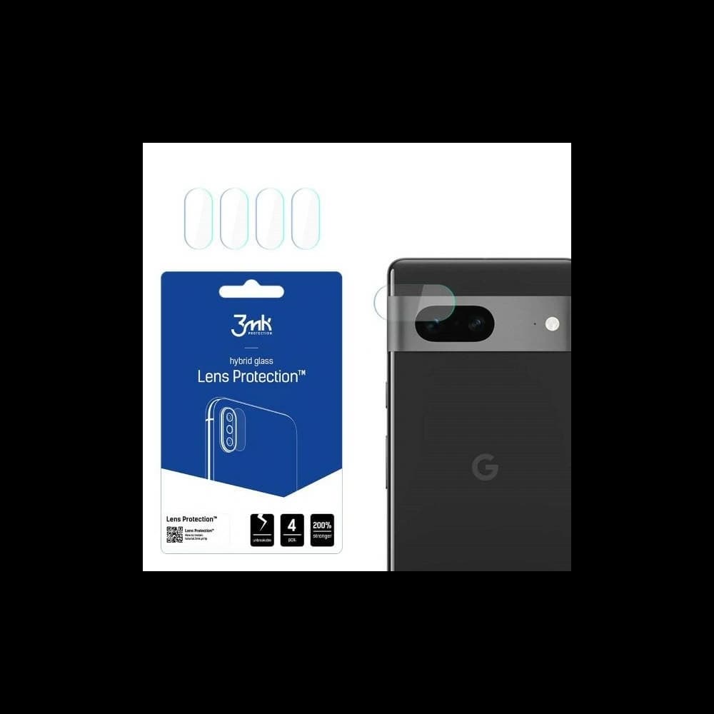 Hybridglas für die Kameraobjektiv 3MK Lens Protect Google Pixel 7 [4 PACK] - 1