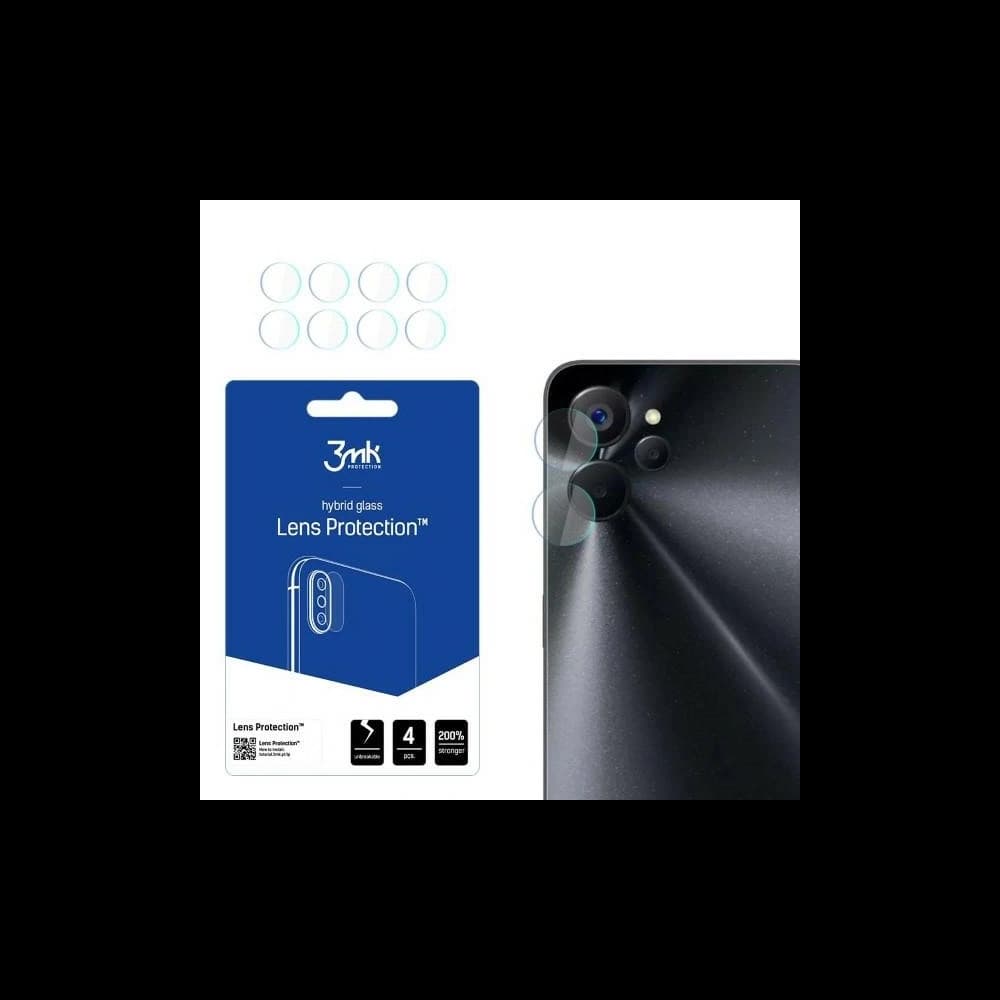 Hybriertes Glas für die Kameraobjektiv 3MK Lens Protect Realme 10 [4 PACK] - 1