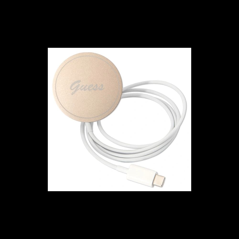 Set Guess Case + kabelloses Ladegerät GUBPP12MH4EACSW für Apple iPhone 12/12 Pro braun/brown Hartschale 4G Print MagSafe - 8