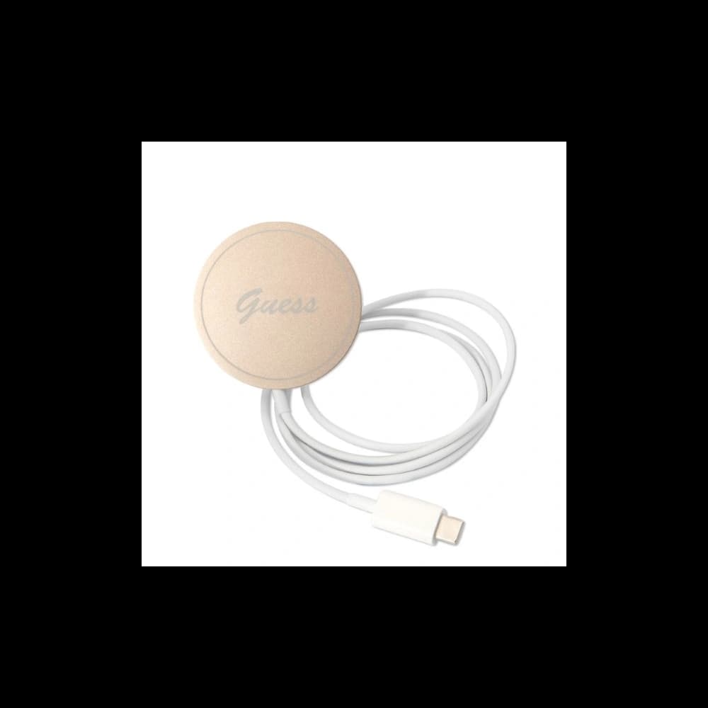 Set Guess Case + kabelloses Ladegerät GUBPP13LH4EACSP für Apple iPhone 13 Pro rosa/pink Hardcase 4G Print MagSafe - 8