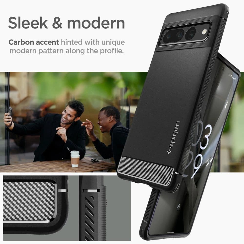 Case Spigen Rugged Armor Google Pixel 7 Pro Matte Schwarz - 13
