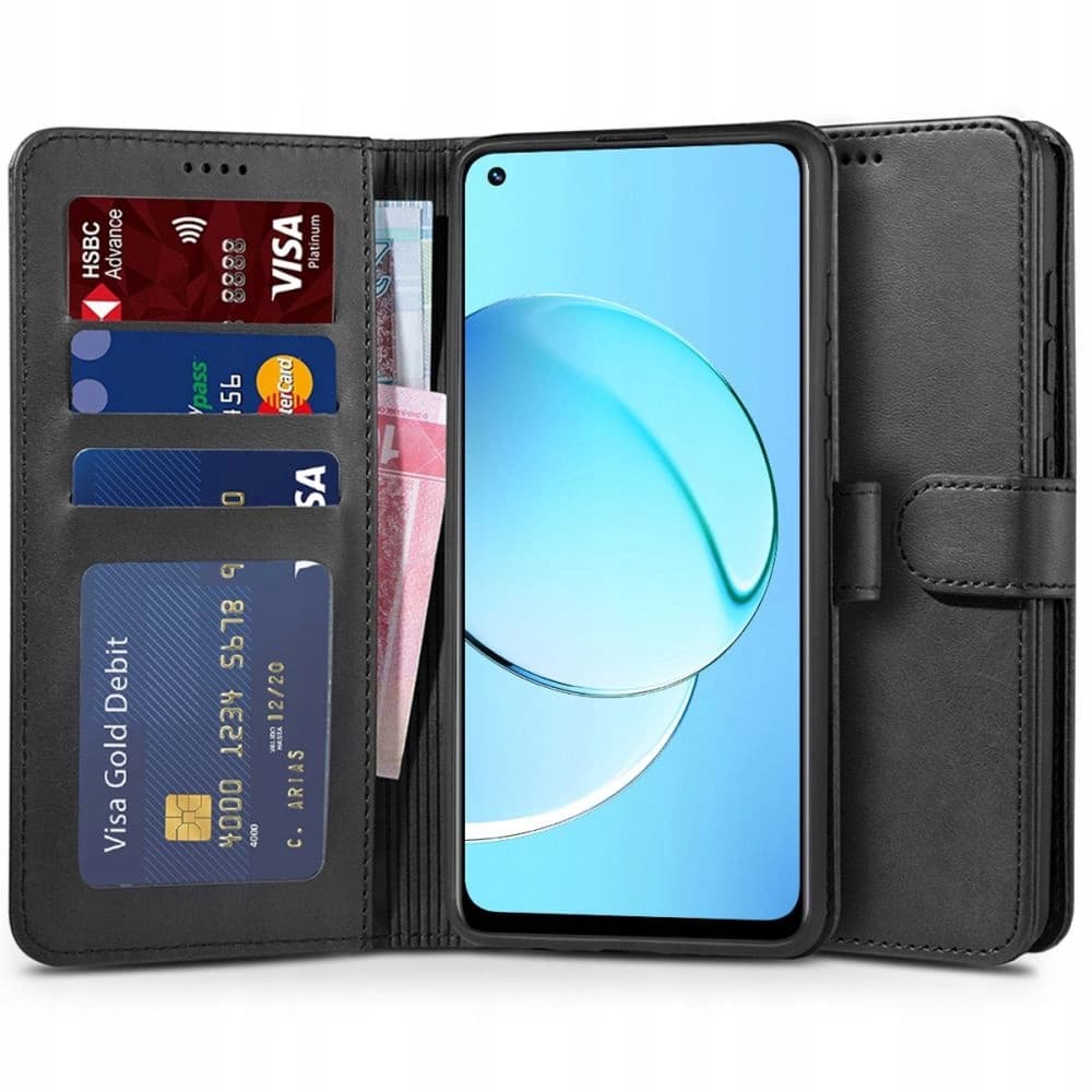 Case Tech-Protect Wallet Realme 10 4G Schwarz - 1