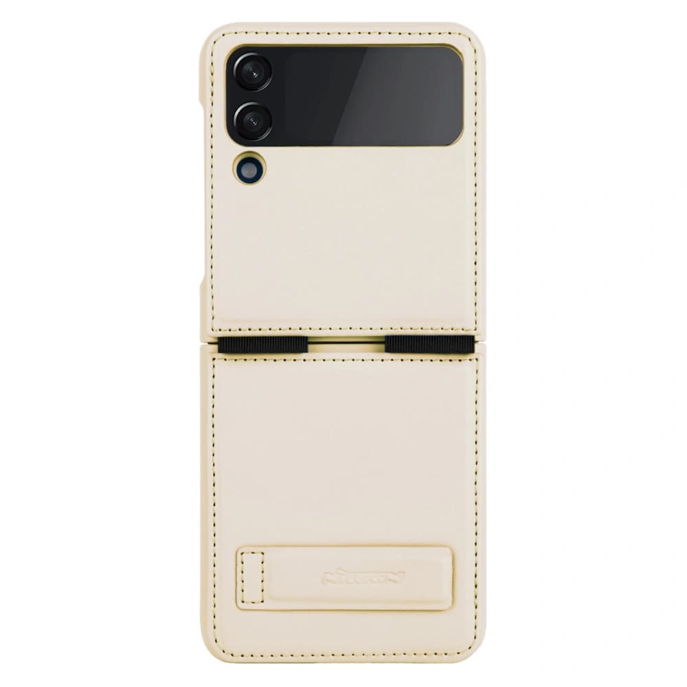 Case Nillkin Qin Vegan Leder Samsung Galaxy Z Flip 4 gold - 1