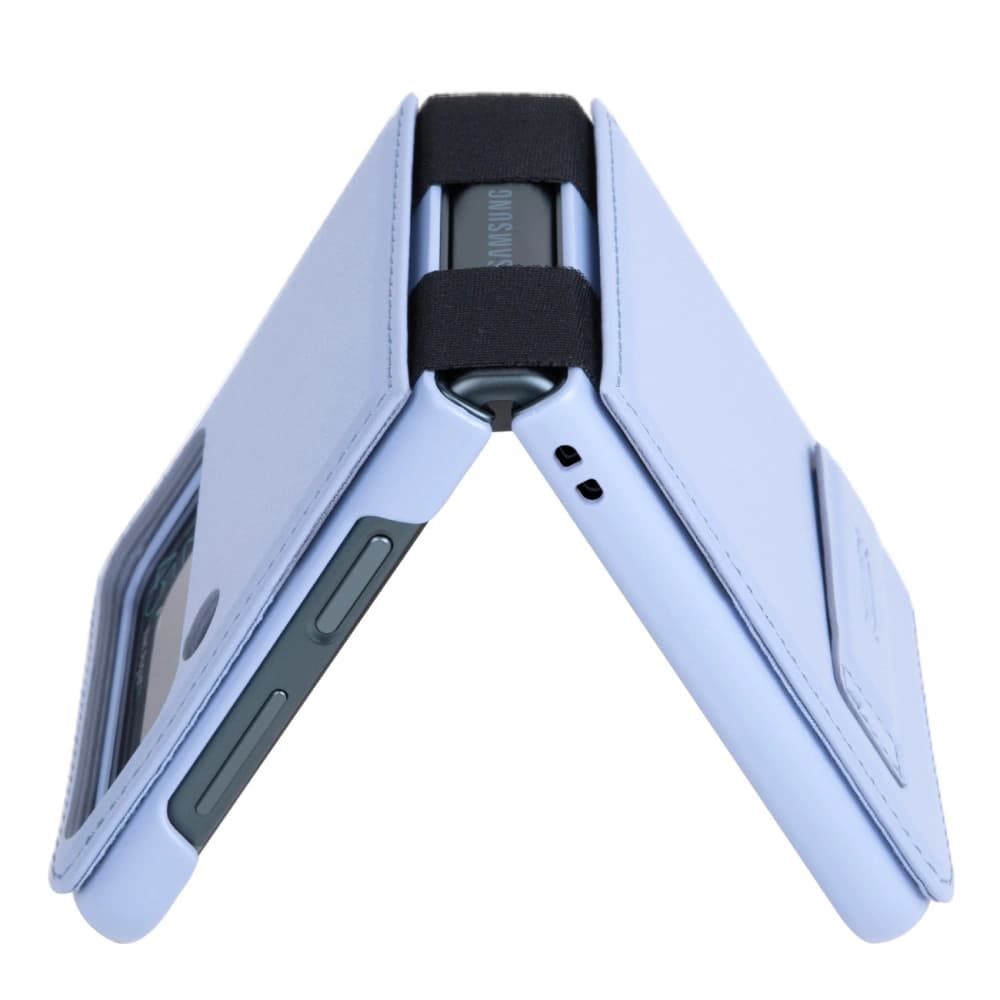 Case Nillkin Qin Vegan Leather Samsung Galaxy Z Flip 4 lila - 3