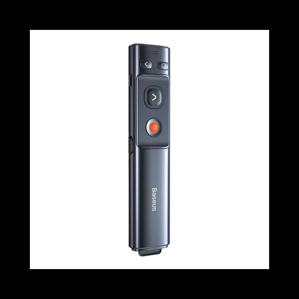 Wielofunkcyjny pilot Baseus Orange Dot do prezentacji, z zielonym wskaźnikiem laserowym, akumulatorowy (szary) - 2