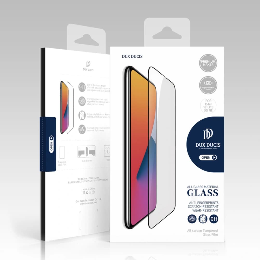 Gehärtetes Glas Dux Ducis 9D Tempered Glass Xiaomi 12 Lite schwarz - 4