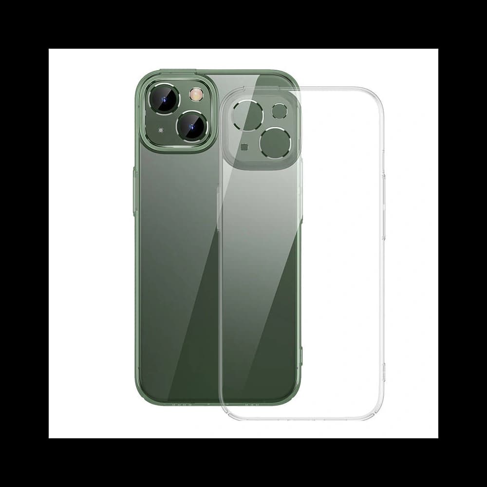 Set mit Hülle + Glas Baseus Crystal Apple iPhone 13 - 1