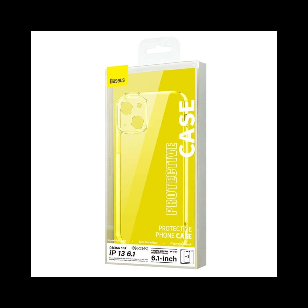 Set mit Hülle + Glas Baseus Crystal Apple iPhone 13 - 4