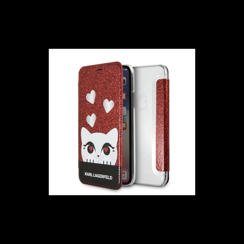 Karl Lagerfeld KLFLBKPXVDCRE Apple iPhone XS/X red book Valentine - 1