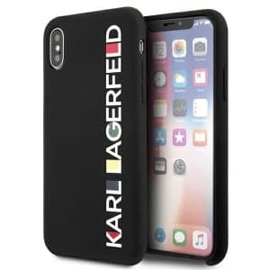 Case Karl Lagerfeld KLHCPXBHWHBK Apple iPhone XS/X Hardcase schwarz/black Glänzend Bauhaus