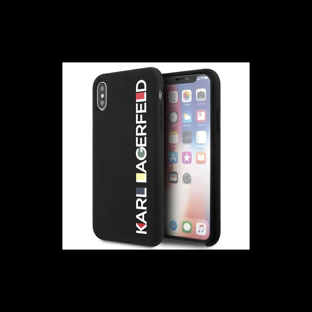 Case Karl Lagerfeld KLHCPXBHWHBK Apple iPhone XS/X Hardcase schwarz/black Glänzend Bauhaus - 1