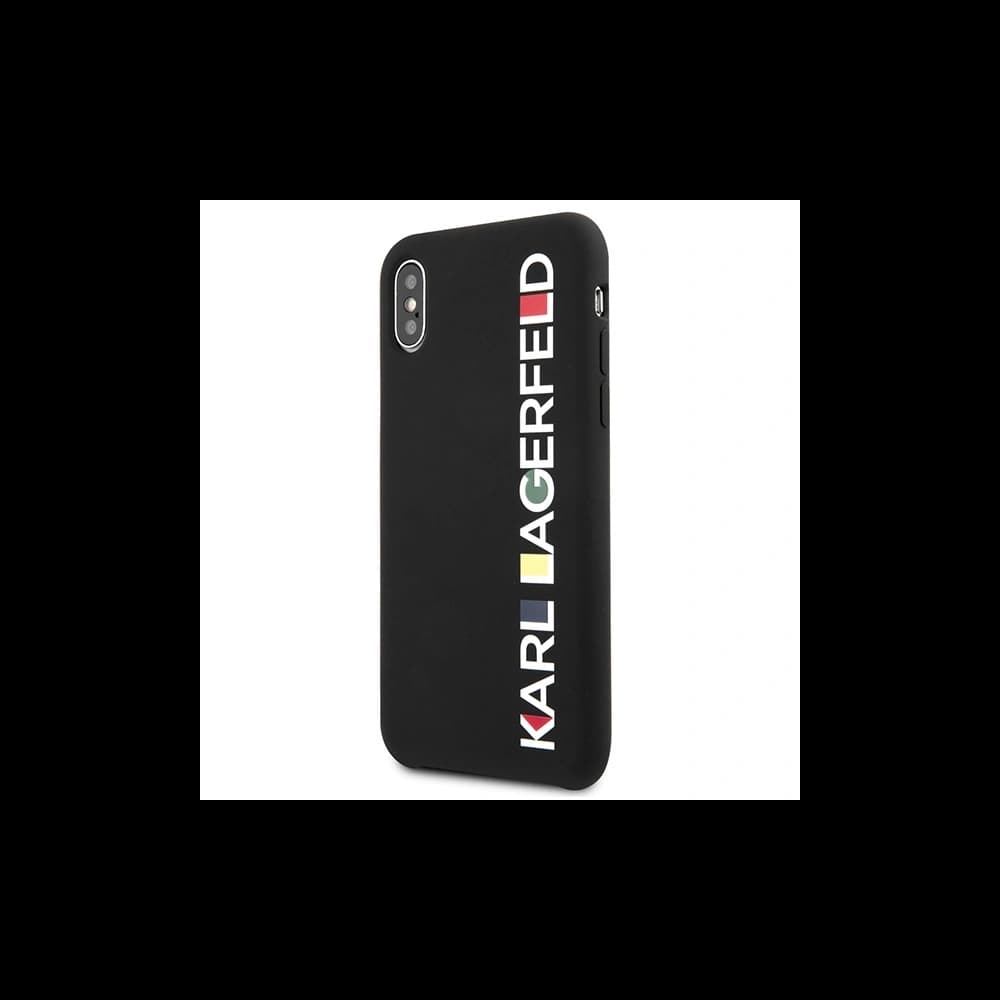 Case Karl Lagerfeld KLHCPXBHWHBK Apple iPhone XS/X Hardcase schwarz/black Glänzend Bauhaus - 2