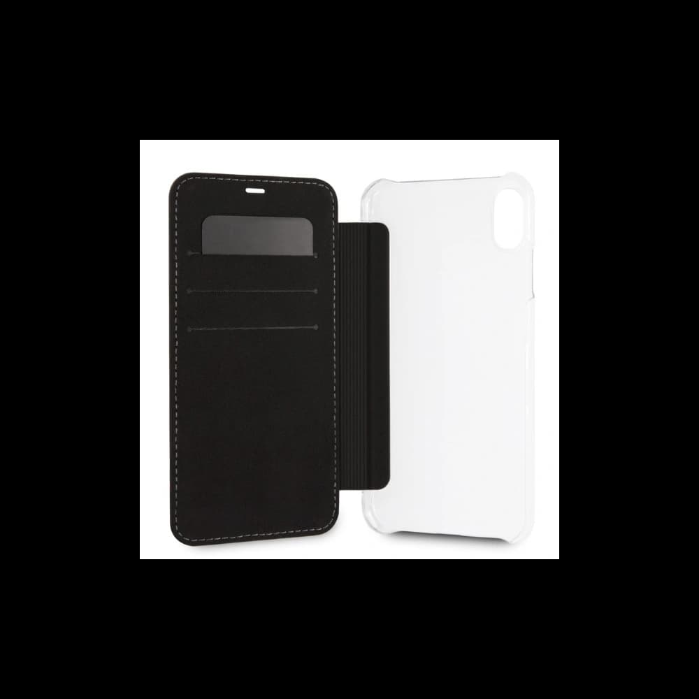 Case BMW BMTRBKI65PUCARTCBK Apple iPhone XS Max Buch schwarz/black Carbon Tricolor Stripe - 3