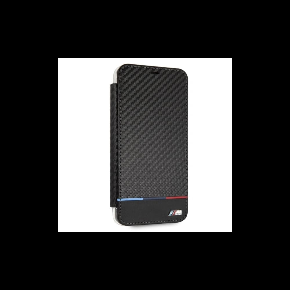 Case BMW BMTRBKI65PUCARTCBK Apple iPhone XS Max Buch schwarz/black Carbon Tricolor Stripe - 4
