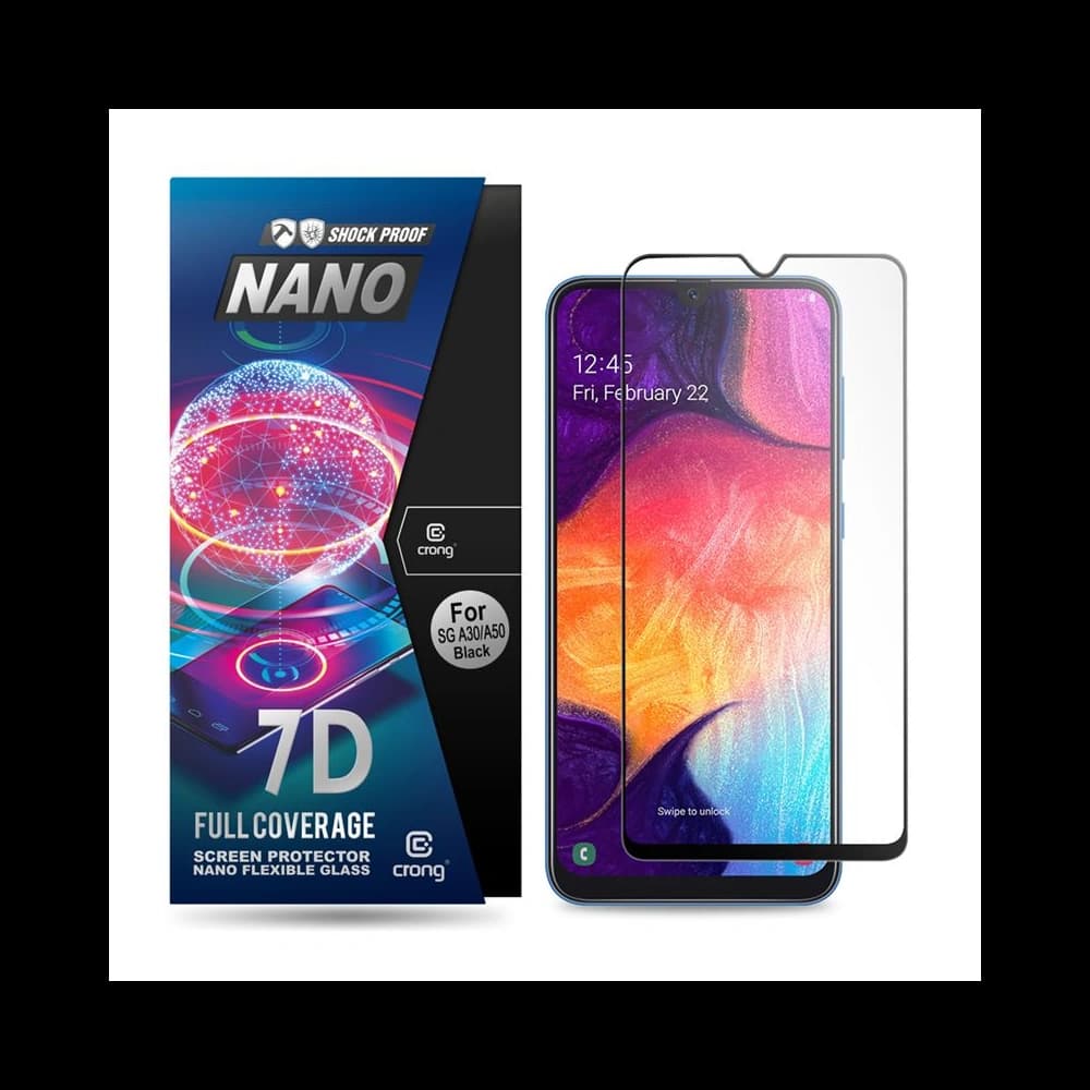 Crong 7D Nano Flexible Glass Samsung Galaxy A30/A50/A50s - 1