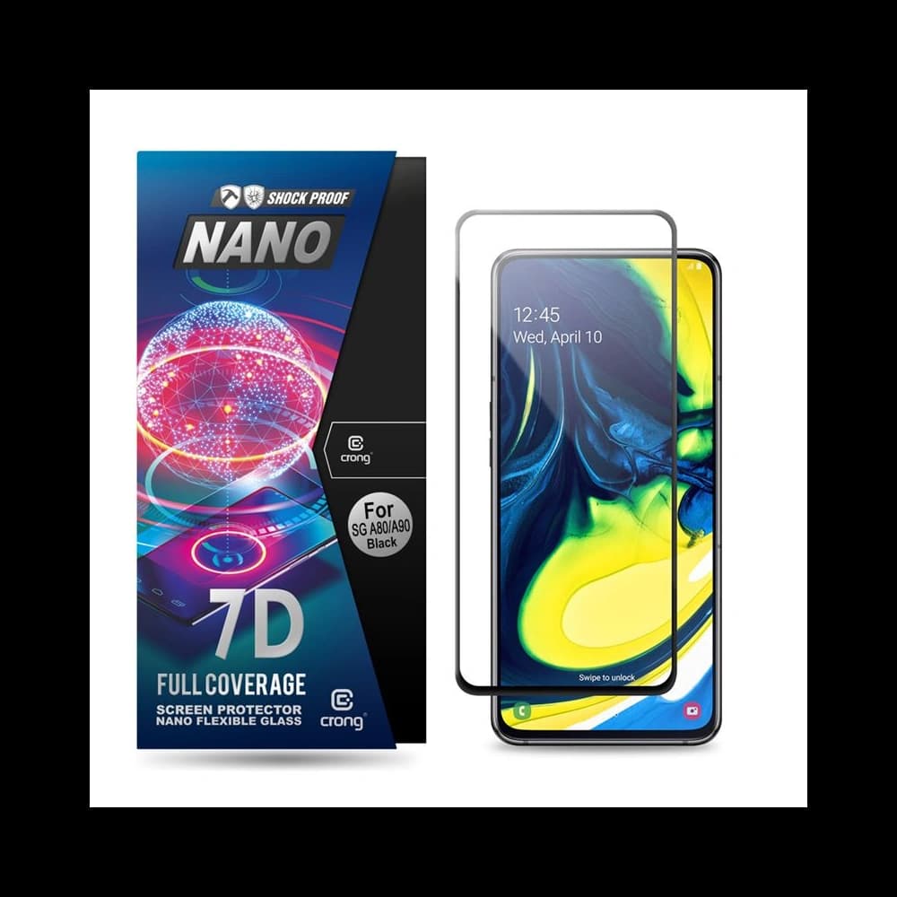 Hybri glass Crong 7D Nano Flexibles Glas Samsung Galaxy A80/A90 - 1