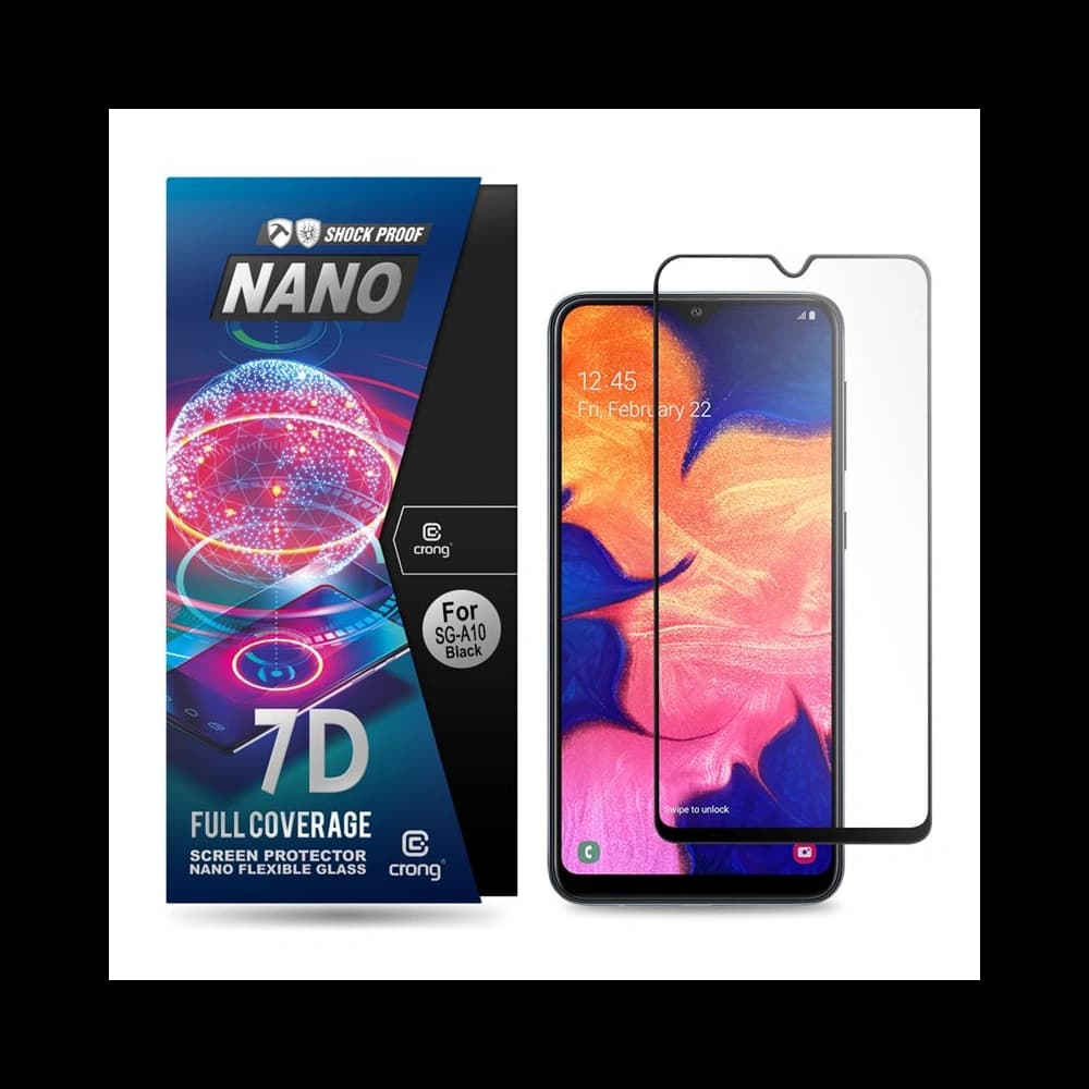 Hybridglas Crong 7D Nano Flexibles Glas Samsung Galaxy A10 - 1