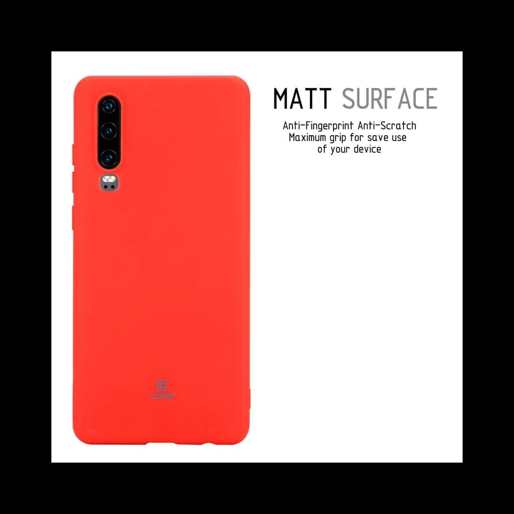 Crong Soft Skin Cover Huawei P30 (red) - 2