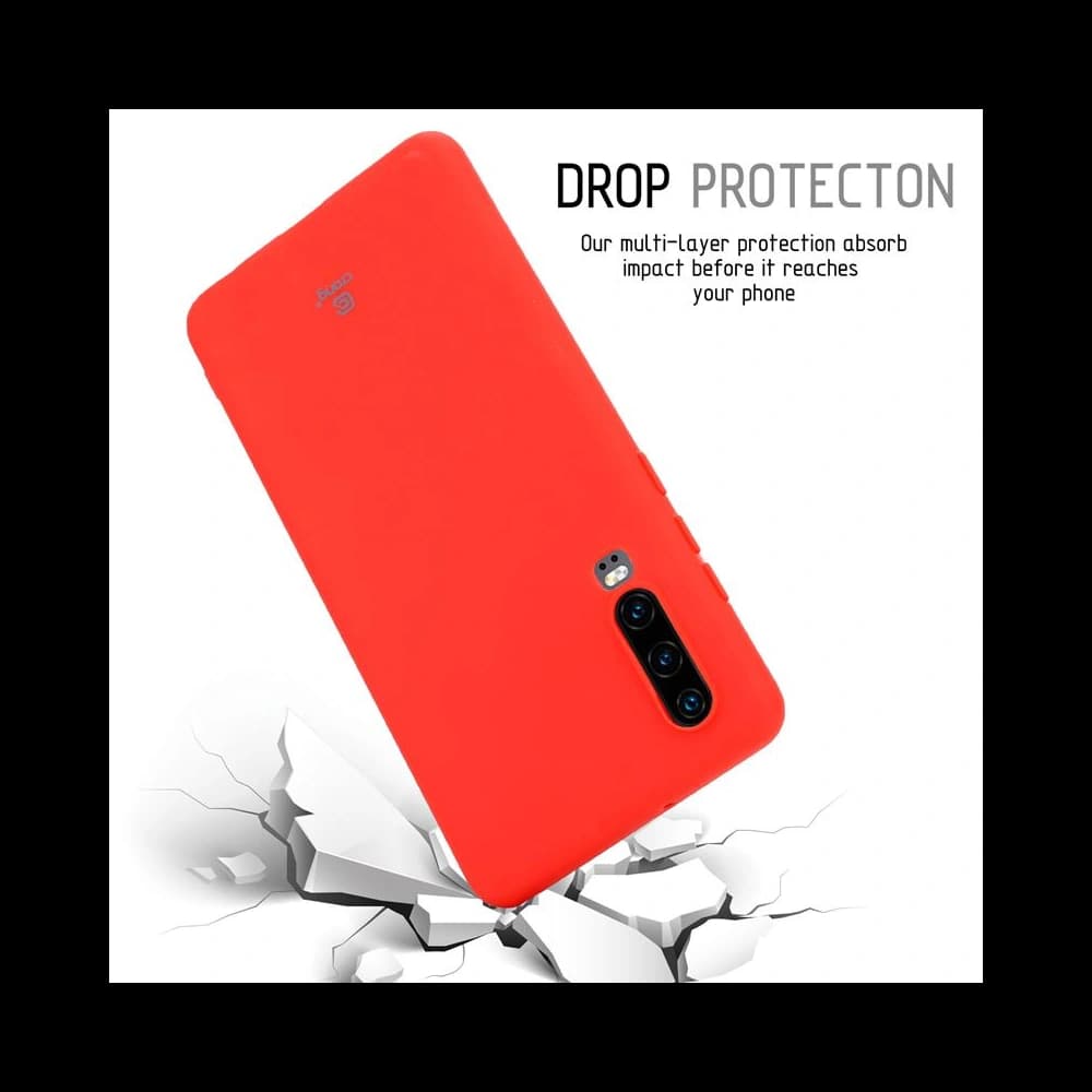 Crong Soft Skin Cover Huawei P30 (red) - 4