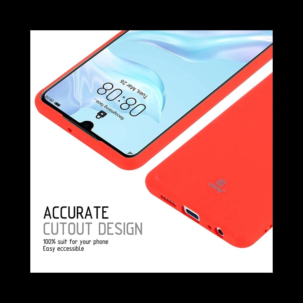 Crong Soft Skin Cover Huawei P30 (red) - 7