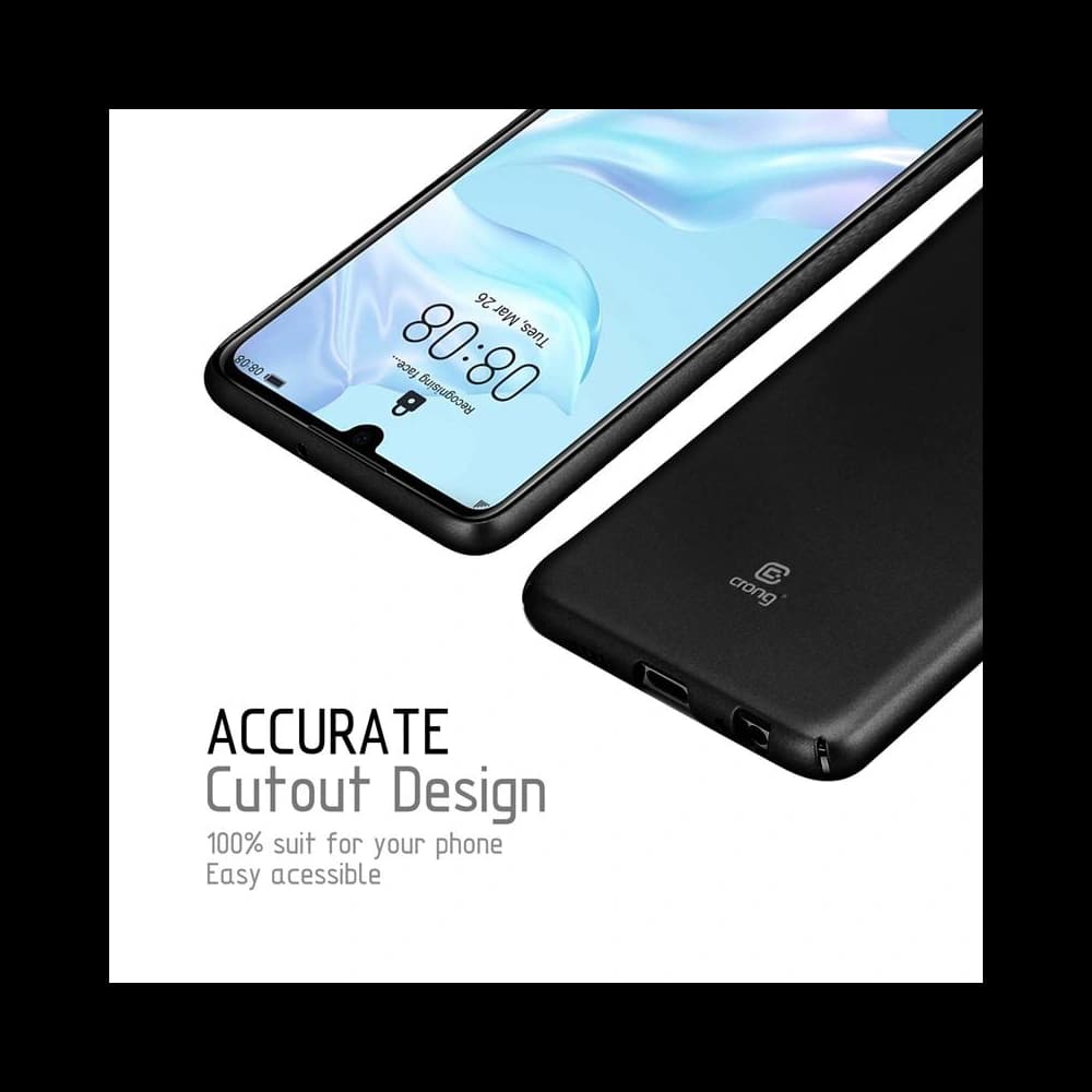 Crong Smooth Skin Huawei P30 (black) - 7