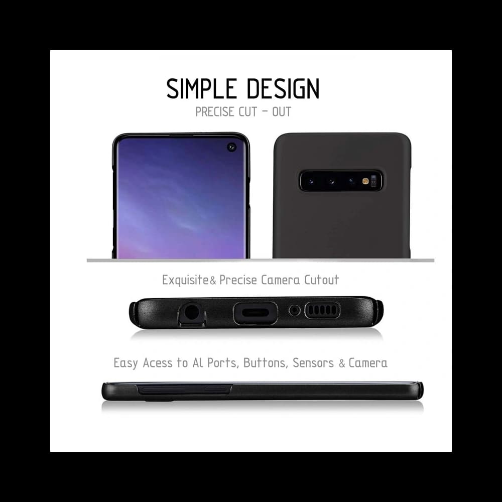 Case Crong Smooth Skin Samsung Galaxy S10+ Plus (schwarz) - 4