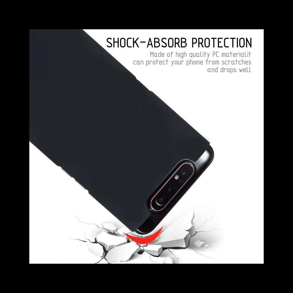 Case Crong Smooth Skin Samsung Galaxy A80/A90 (schwarz) - 5