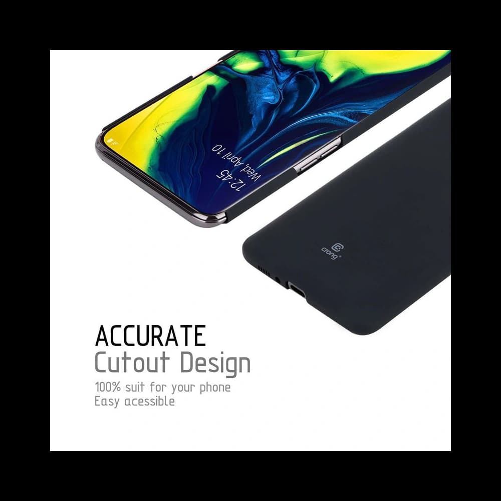 Case Crong Smooth Skin Samsung Galaxy A80/A90 (schwarz) - 7