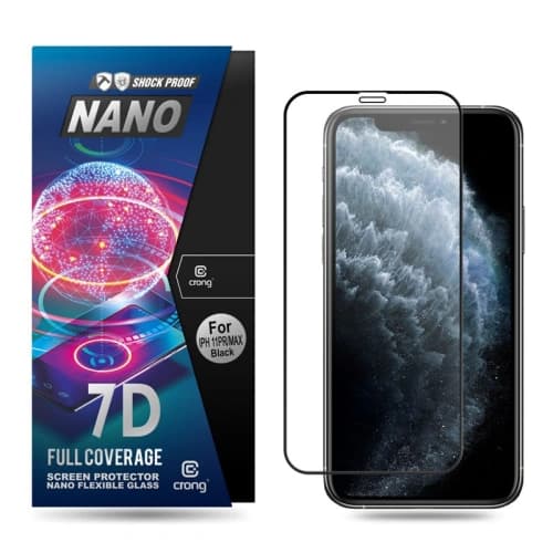 Hybrierglas Crong 7D Nano Flexibles Glas für Apple iPhone 11 Pro Max/XS Max