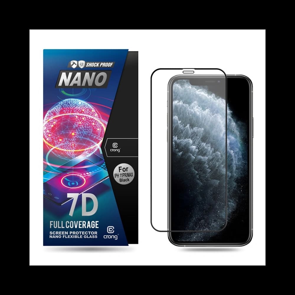 Crong 7D Nano Flexible Glass Apple iPhone 11 Pro Max/XS Max - 1