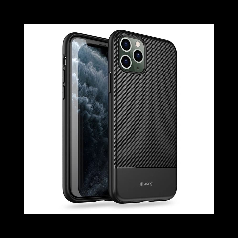 Crong Prestige Carbon Cover Apple iPhone 11 Pro Max (black) - 1