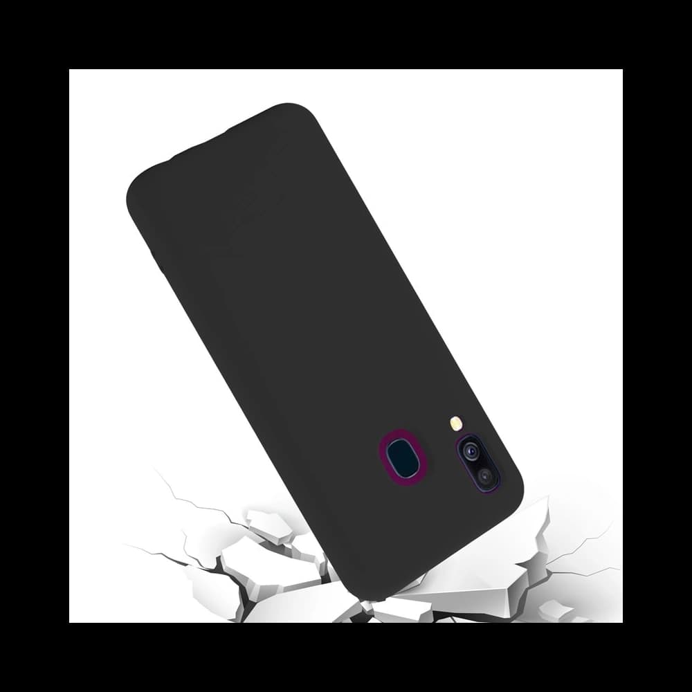 Case Crong Color Cover Samsung Galaxy A40 (schwarz) - 2