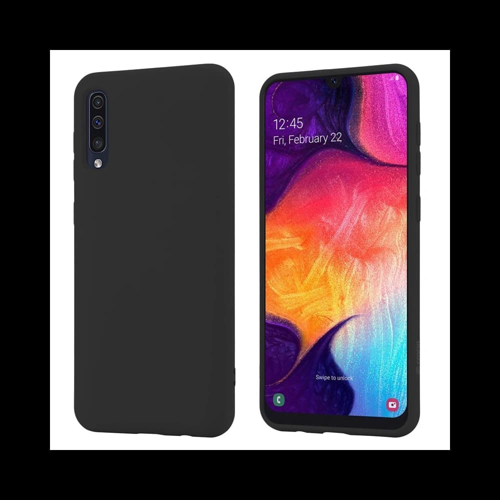 Case Crong Color Cover Samsung Galaxy A30s/A50/A50s (schwarz) - 1