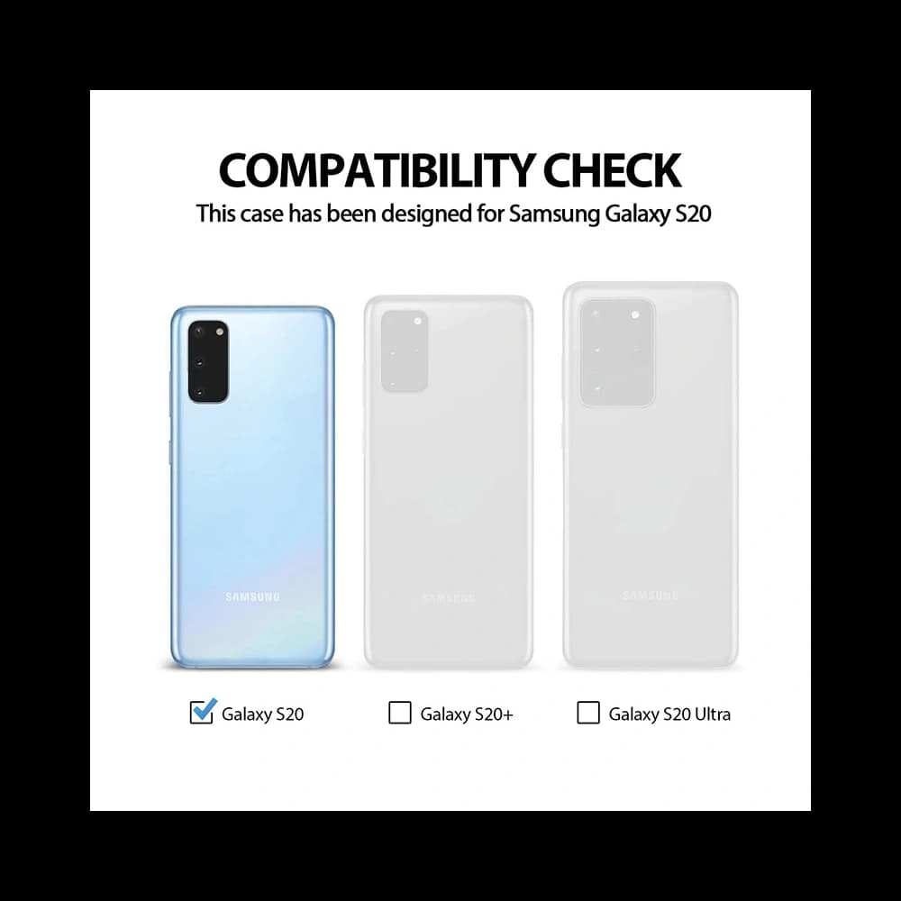 Case Crong Color Cover Samsung Galaxy S20 (schwarz) - 2