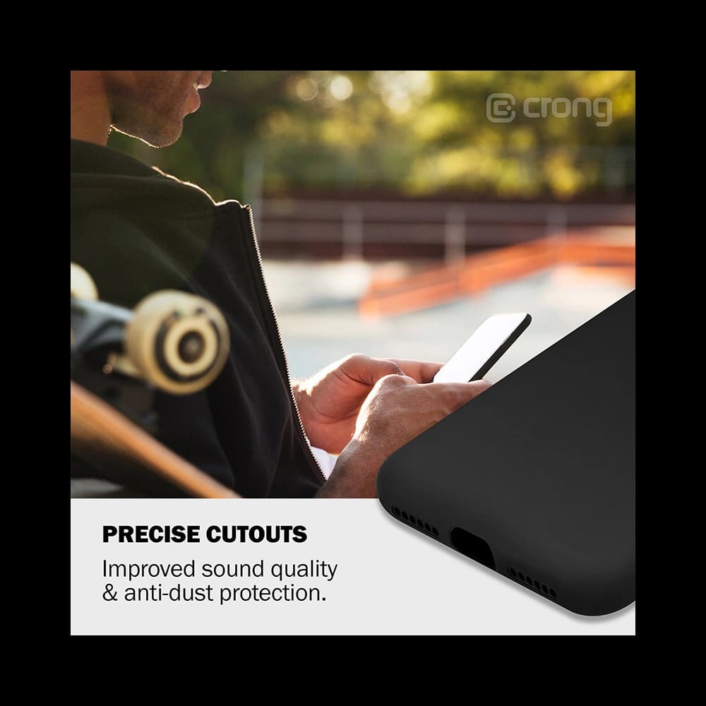 Case Crong Color Cover Apple iPhone SE 2022/SE 2020/8/7 (schwarz) - 3