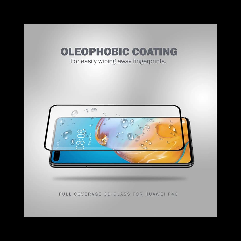 Crong 3D Armour Glass Huawei P40 + installation frame - 7