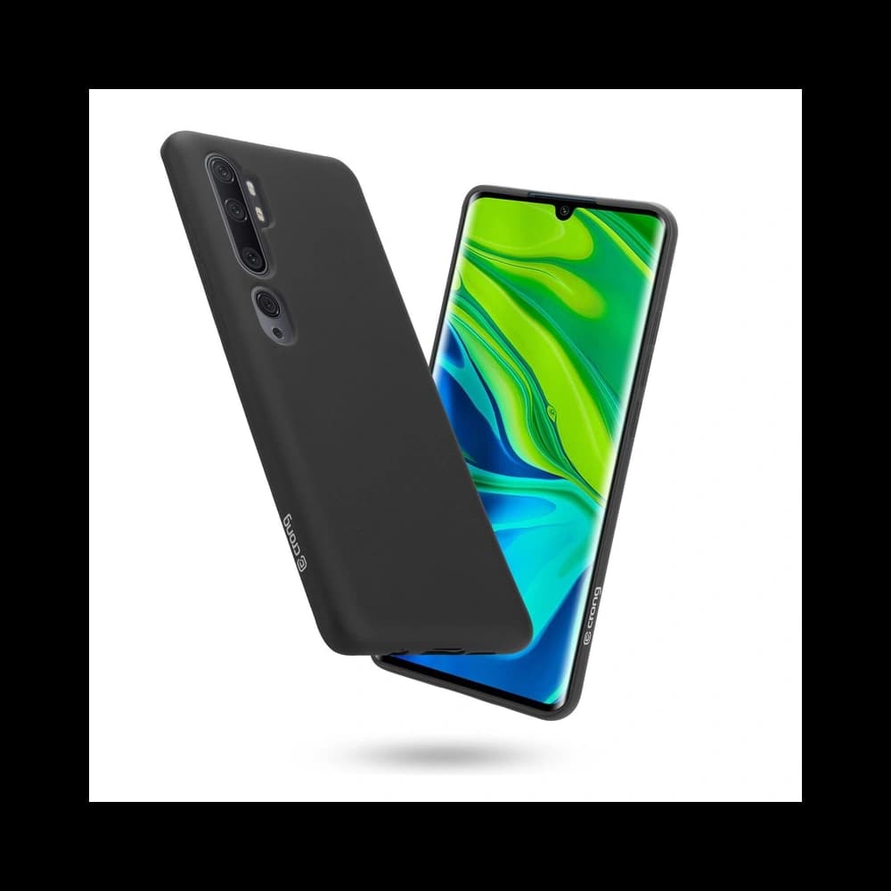 Case Crong Farbcover Xiaomi Mi Note 10/Pro (schwarz) - 1
