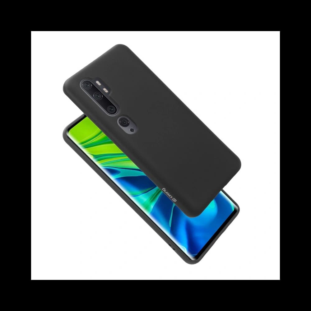 Case Crong Farbcover Xiaomi Mi Note 10/Pro (schwarz) - 6