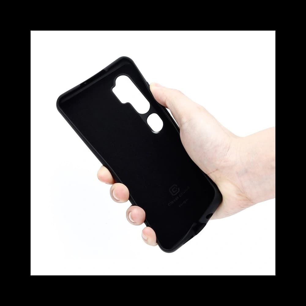 Case Crong Farbcover Xiaomi Mi Note 10/Pro (schwarz) - 9