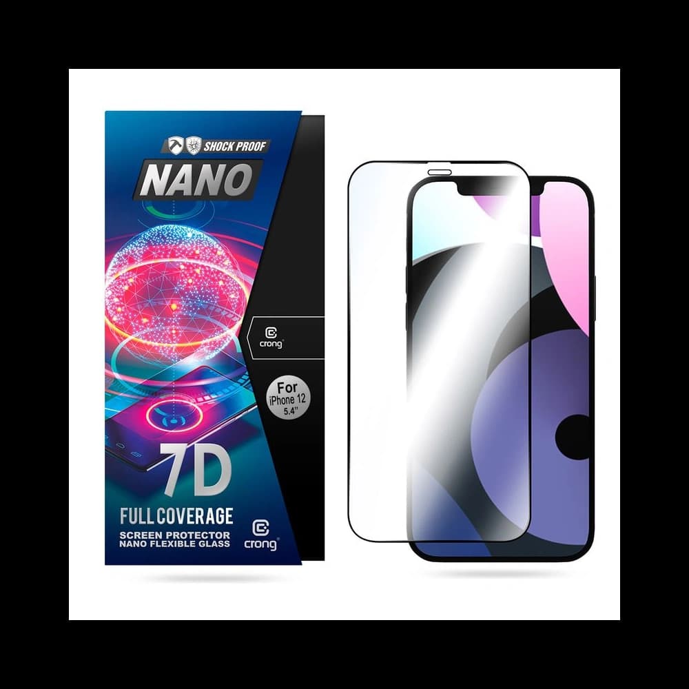 Crong 7D Nano Flexible Glass Apple iPhone 12 mini - 1