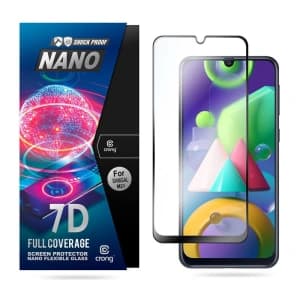 Hybriertes Glas Crong 7D Nano Flexibles Glas Samsung Galaxy M21