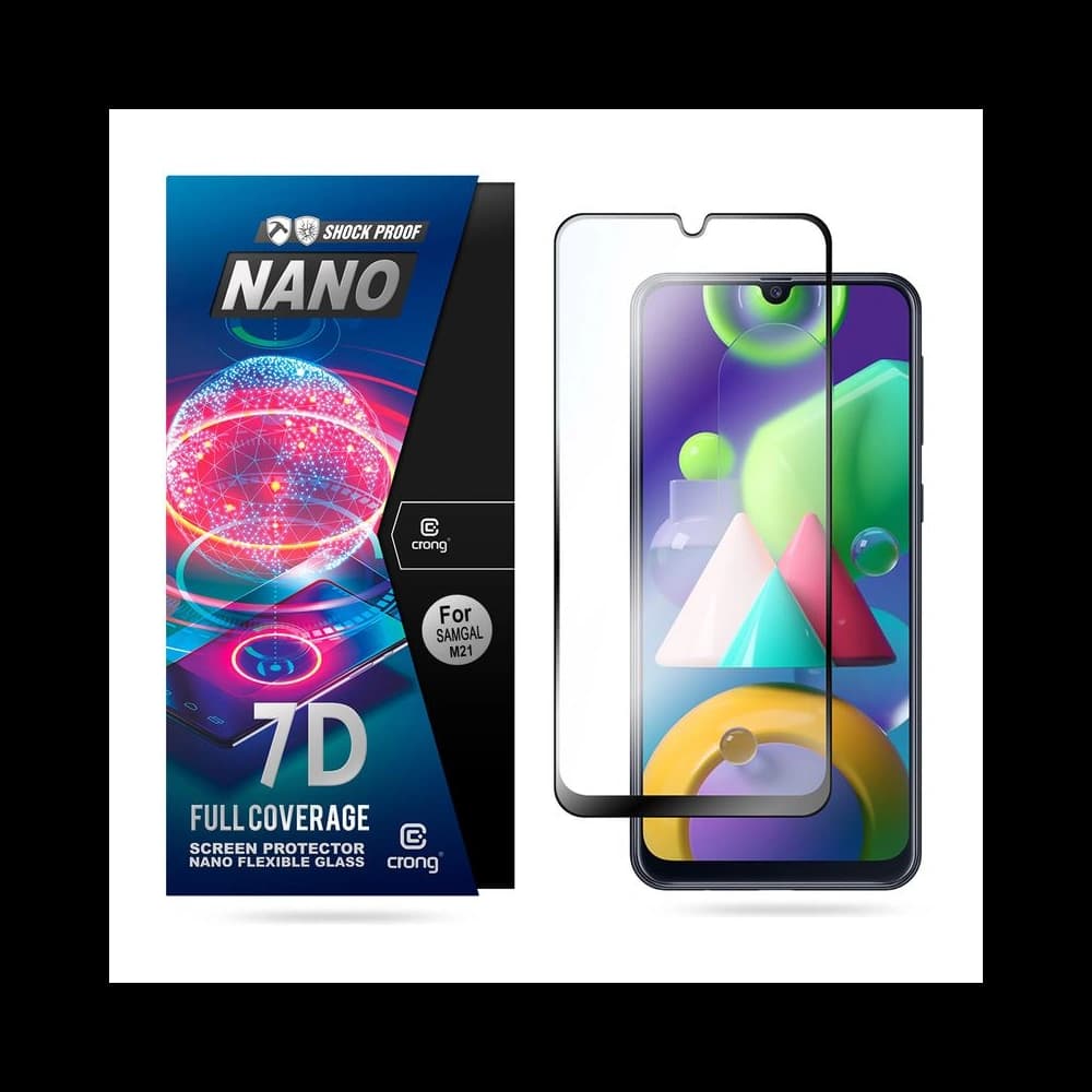 Crong 7D Nano Flexible Glass Samsung Galaxy M21 - 1